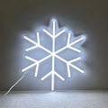 Snowflake White Single Color Neon Sign 290x260mm