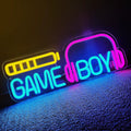GAME BOY Headset Battery Tricolor Neon Sign 420x220mm