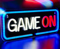 GAME ON Tricolor Neon Sign 400x150mm