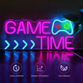 GAME TIME with Controller Tricolor Neon Sign 420x200mm