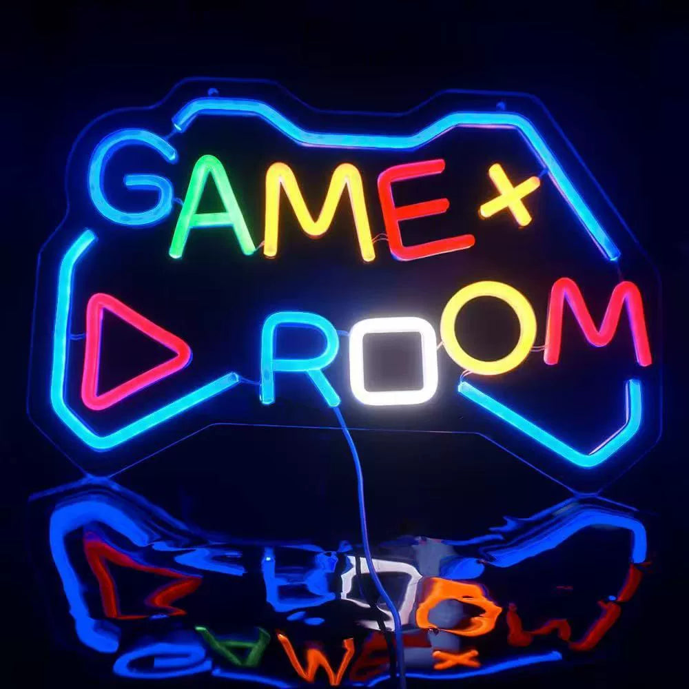 GAME ROOM Controller Shaped Multicolor Neon Sign 400x260mm