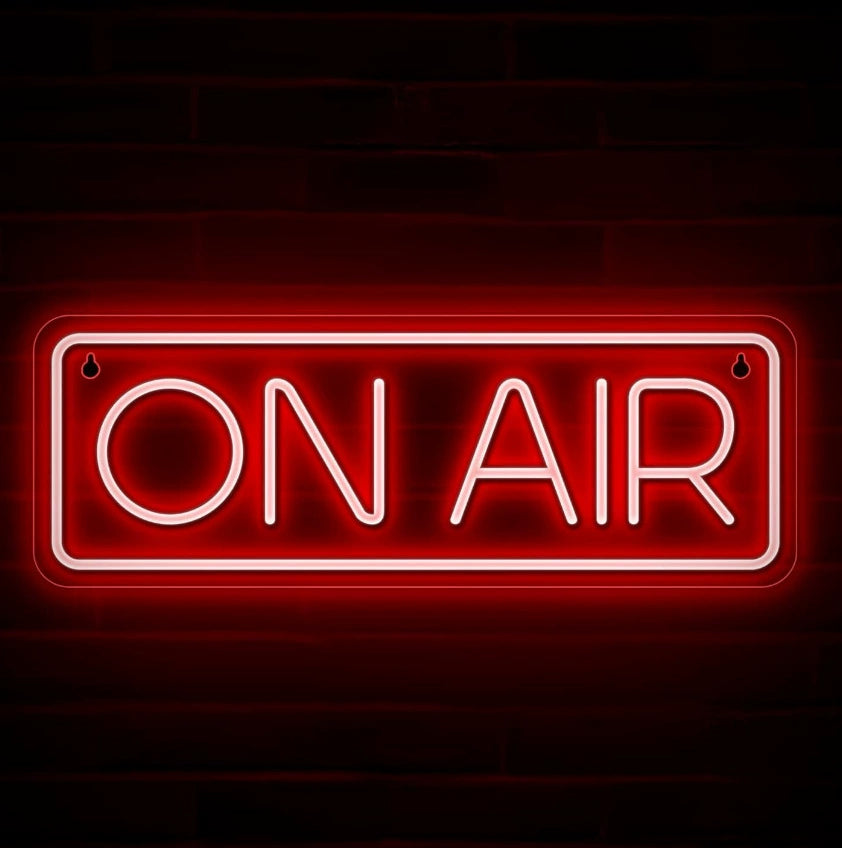 ON AIR Red Neon Sign 400x150mm