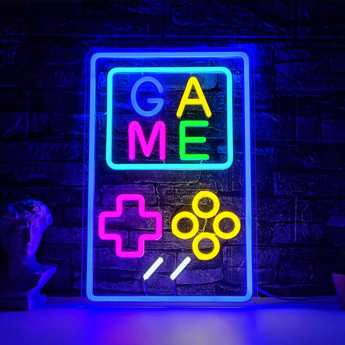 Retro Handheld Game Console Multicolor Neon Sign 380x250mm