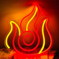 Fire Flame Dual Color Neon Sign 340x320mm