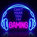 Can't Hear You I'm Gaming Headset Neon Sign 400x300mm