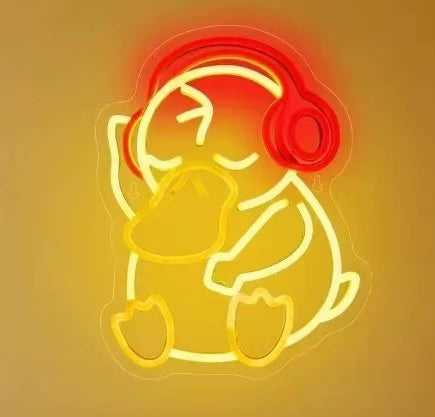 Charmander Headset Dual Color Neon Sign 340x230mm
