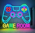 GAME ROOM Controller Outline Multicolor Neon Sign 410x320mm