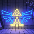 Triforce with Wings Dual Color Neon Sign 380x225mm