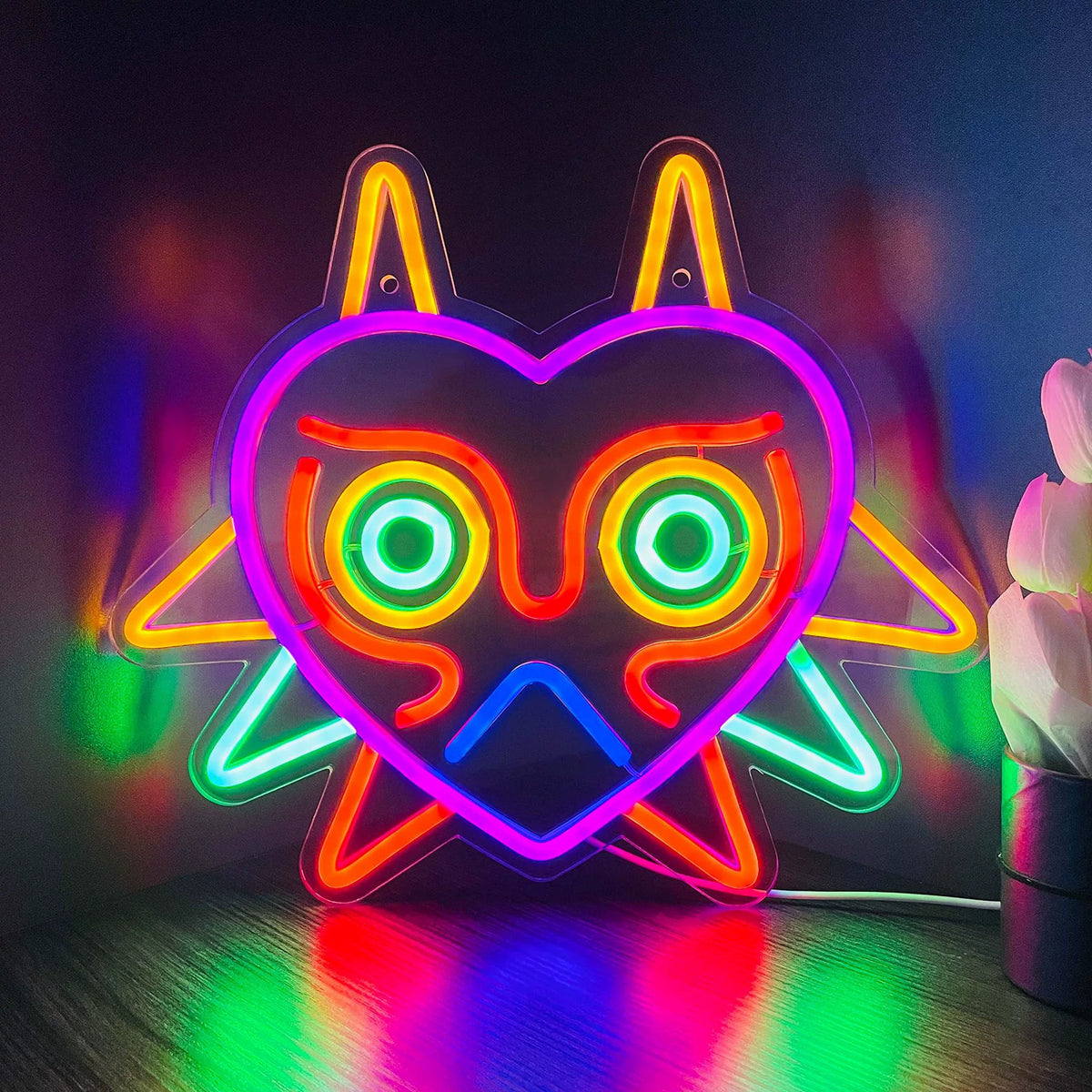 Zelda Majora's Mask Multicolor Neon Sign 360x310mm