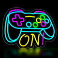GAME ON Controller Shaped Multicolor Neon Sign 410x320mm