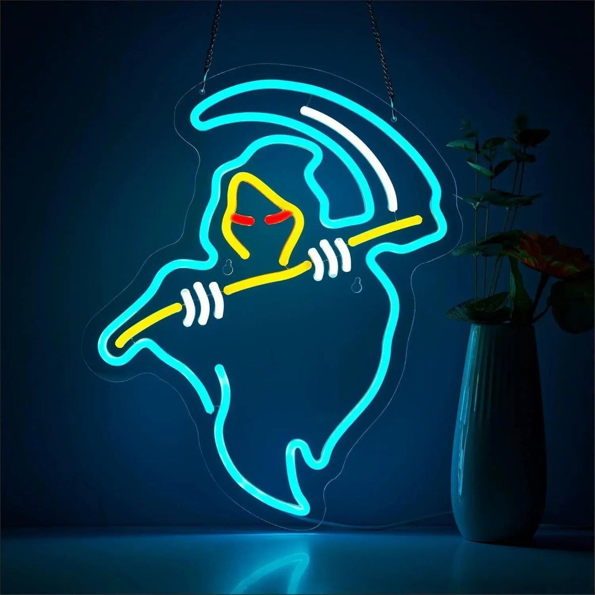Grim Reaper Multicolor Neon Sign 410x321mm