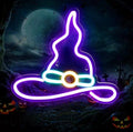 Witch Hat Tricolor Neon Sign 340x300mm
