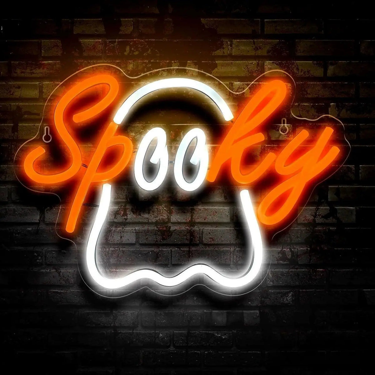Spooky Ghost Dual Color Neon Sign 300x210mm