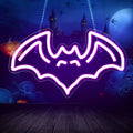 Bat Purple Neon Sign 290x220mm